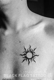 Klasické tetování Sun Totem