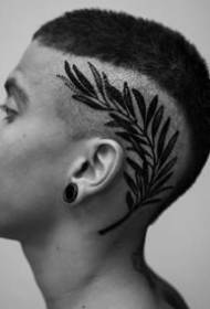 male head tattoo _11 cool Black grey male head tattoo pattern gumagana ang pagpapahalaga