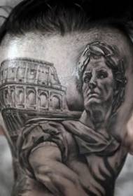 tatuaggio testa maschile - 10 modelli di tatuaggio nero testa personalità maschile