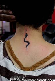 modello del tatuaggio del serpente totem classico di modo del collo