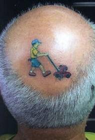 hlava barva zábava sekačka tetování obrázek