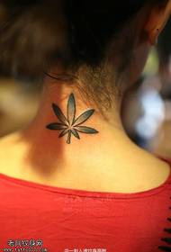 Wīwī wahine kūpeʻe wahine cannabis leaf tattoo pattern