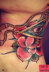 nyakszín Isten szem rózsa tetoválás tetoválásokkal működik