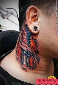 muundo wa tattoo kwenye shingo