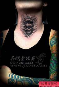 Mies kaula viileä luu tatuointi malli