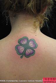 back አራት-leaf clover tattoo tattoo