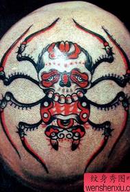 ајде шемата за тетоважа на пајакот со главата