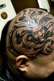 fléissendem Mann Geescht Tattoo Bild
