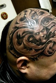 immagine di tatuaggio fantasma testa uomo marea