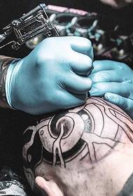 Європейський стиль голову татем татуювання візерунок
