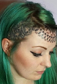 Европейский стиль головы классической татуировки ванили