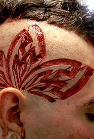personeco maskla kapo alternativo tranĉita viando tatuaje