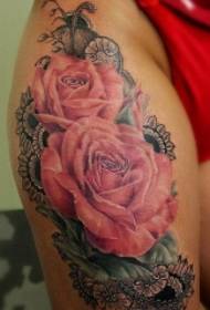 pattern di tatuaggi di fioritura di rosa