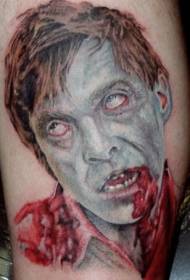 man zombie kop tattoo patroan