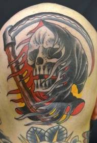 cabeça old school brilhante morte tatuagem padrão