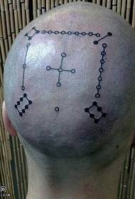 glava Djelomični uzorak tetovaža tetovaža