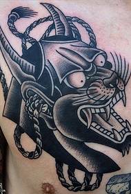 hauv siab prajna daim npog ntsej muag tattoo qauv