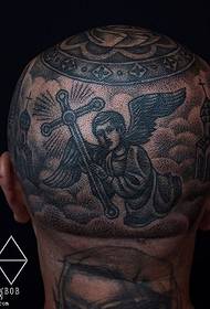 na čelu rešitelj tatoo vzorca