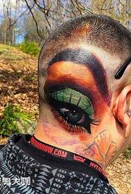 Kopf Farbe Feder Auge Tattoo Muster