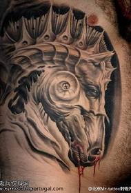 Ewrûpa û Amerîkî şêwaza 3D hespê Tattoo