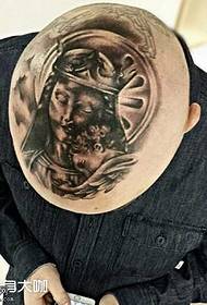 modello tatuaggio testa vergine