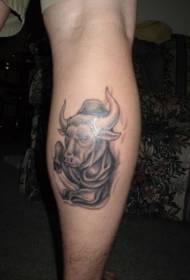 Kalb Kuh Kopf Tattoo Muster