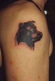 groussen Hondshond Tattoo Muster