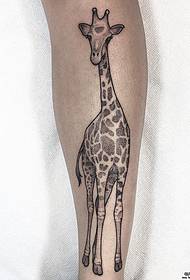 Plab plab hlaub giraffe sting tattoo qauv