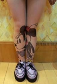tatuaggio creativo a due gambe 36136 - tatuaggio alternativo per gamba colorata 36137 - popolare tatuaggio inglese per gamba