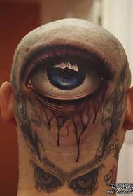 huvud coola klassiska ögon tatuering mönster