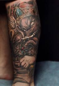 patrón de tatuaje de dios elefante dominante becerro