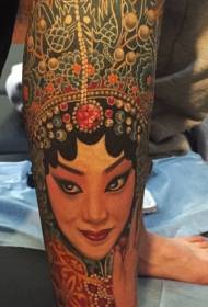 leg smiles like flower dad painted tattoo pattern