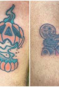 Halloween tattoo pattern boys legs on colored Halloween tattoo pictures