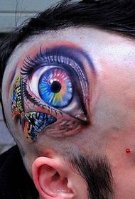 Oculus super caput personae tattoo