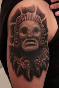 Grouss Pagan Idol Head Tattoo Muster