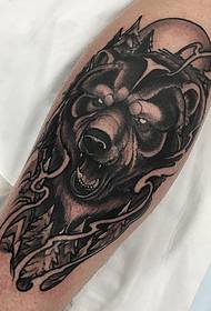 teľa realistické medveď avatar tetovanie vzor