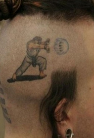 tatuaj creativ de luptător de stradă ryu