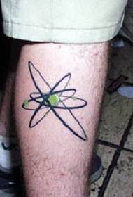 Image de tatouage symbole de couleur de jambe