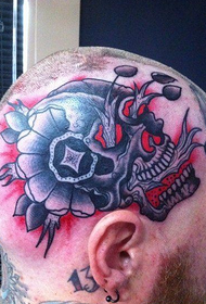 tendenza della testa cool a tattoo 35462 - Tatuaggio totem della personalità del cervello posteriore