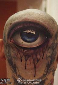 head realistesch 3D grouss Aen Tattoo Muster