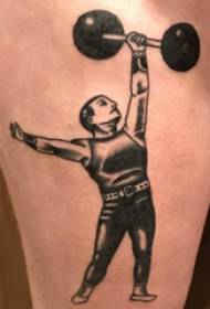 športnik tattoo dekle noge noge črni športnik tattoo Slika