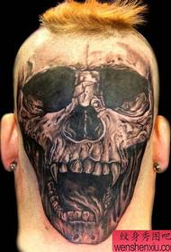 galvas tetovējuma modelis: galvas Eiropas un Amerikas tetovējumu modeļa attēls