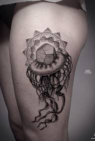 bedro seksi meduza uzorak tetovaža tetovaža uzorak