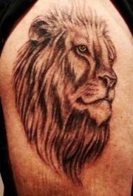 Vzor tetovania Big Black Grey Lion Lion