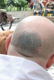 okrugli objekt muškaraca oko glave i uzorak tetovaža očiju