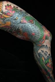 Flying Dragon Tattoos for Men's Legs, Flying Dragon Tattoo Pictures