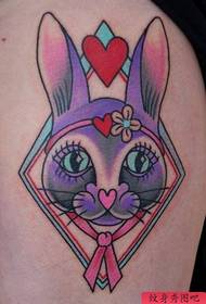 patró de tatuatge de conill