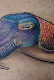 Tatuagem de animais de Baile As pernas do estudante do sexo masculino pintadas na imagem de tatuagem de animais de Baile