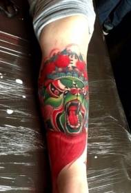 Panda obraz kitajski vzorec tatoo za noge