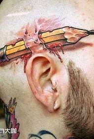 Голка ручки голки в татуюванні візерунок